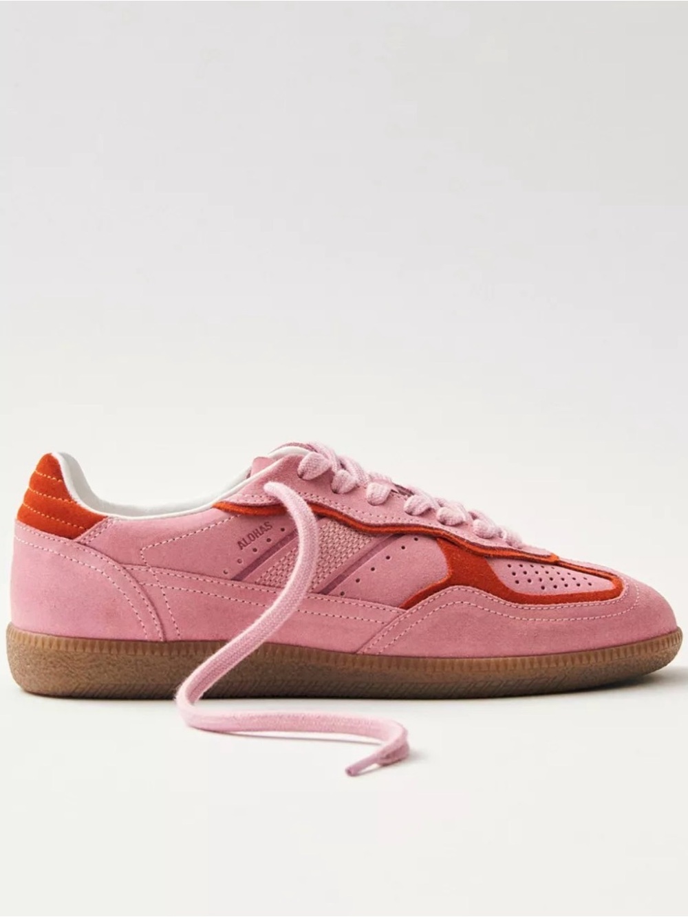 ALOHAS Tb.490 Rife Suede Sneakers – Size EU 38 / US 7–7.5 – Pink & Red
